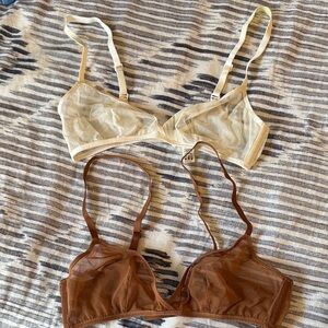Skims set of 2 sheer bras